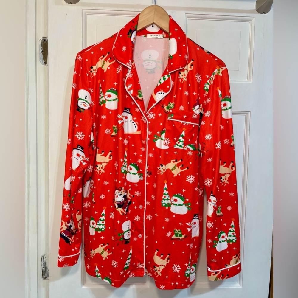 Cozy Up this Christmas with Ekouaer Women's Pajamas Large - Picture 3 of 14